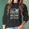 We Cant Mask How Excited We Are To Welcome You Back To School Teacher Student Face Mask Women Long Sleeve Tshirt