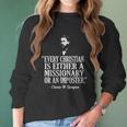 Christian Missionary Or Imposter Charles Spurgeon Women Long Sleeve Tshirt