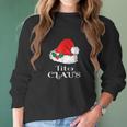 Christmas Tito Claus Matching Pinoy Pajama Santa Hat Women Long Sleeve Tshirt