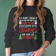 Christmas Vacation Misery Funny Xmas Santa Family Quotes Women Long Sleeve Tshirt