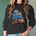 Classic Funny Sixties Sports Car Racing Hot Rod Cartoon Women Long Sleeve Tshirt