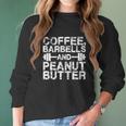 Coffee Barbells And Peanut Butter T-Shirt_1 Women Long Sleeve Tshirt