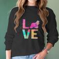 Colorful Cocker Spaniel Dog Mom Women Long Sleeve Tshirt