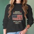 Cool 1971 Bday Funny Vintage 50Th Birthday Women Long Sleeve Tshirt