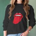 Cool Lips Bite Kiss Me Red Lips Mothers Day Gift Women Long Sleeve Tshirt