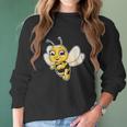 Cute Honey Bee Lover Illustration Gift Beekeeping Love Women Long Sleeve Tshirt