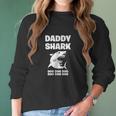 Daddy Shark Cute Best Christmas Gifts For Dad Women Long Sleeve Tshirt