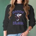 Daddy Shark Lover Best Christmas Gifts For Dad Women Long Sleeve Tshirt