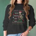 Daryl Dixon Dasher Dancer Prancer Vixen Cupid Ugly Christmas Women Long Sleeve Tshirt