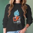 Dbz Super Saiyan God Women Long Sleeve Tshirt