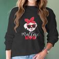 Dog Lovers Maltese Mom Fur Mama Women Long Sleeve Tshirt