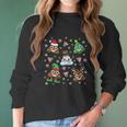 Emoji Christmas Funny Women Long Sleeve Tshirt