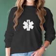 Ems Star Of Life Medevac Medic Nurse Emt Rescue Services Women Long Sleeve Tshirt