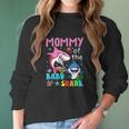 Family Mommy Of The Baby Shark Women Long Sleeve Tshirt