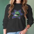 Flower Lip Green Blue Cannabis Marijuana Weed Pot Leaf Lover Women Long Sleeve Tshirt