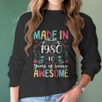 Flowers Vintage Made In 1980 40Th Birthday Gift 40 Years Old Women Long Sleeve Tshirt