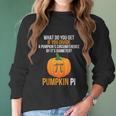 Funny Halloween Costume Math Teacher Pumpkin Pi Men Adult Women Long Sleeve Tshirt