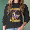 Funny Halloween Honkus Ponkus Duck Women Long Sleeve Tshirt