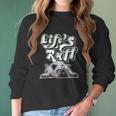 Funny Lazy English Bulldog Life Ruff Gift For Bulldog Mom Women Long Sleeve Tshirt