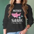 Funny Mother Pink Shark Doo Doo Doo Women Long Sleeve Tshirt