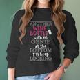 Funny Wine Lover Gift Another Wine Bottle With No Genie Women Long Sleeve Tshirt