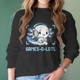 Gamesolotl Axolotl Video Gamer Kawaii Pastel Goth Anime Boys V3 Men Women T-Shirt Graphic Print Casual Unisex Tee Women Long Sleeve Tshirt