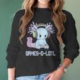 Gamesolotl Axolotl Video Gamer Kawaii Pastel Goth Anime V2 Men Women T-Shirt Graphic Print Casual Unisex Tee Women Long Sleeve Tshirt