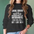 Godzilla Vs Kong One Will Fall Women Long Sleeve Tshirt