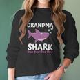 Grandma Shark Doo Doo Matching Family Shark Women Long Sleeve Tshirt