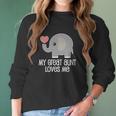 Great Aunt Loves Me Elephant Infant Creeper Women Long Sleeve Tshirt