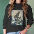 The Great Godzilla Off Kanagawa Funny Women Long Sleeve Tshirt