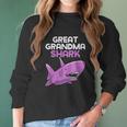 Great Grandma Shark Funny Family Gift Women Long Sleeve Tshirt