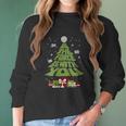 Grinch May The Force Be With You Christmas Tree Women Long Sleeve Tshirt