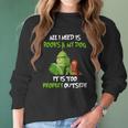 Grinch All I Need Is Books And My Dog It’S Too Peopley Outside Christmas Women Long Sleeve Tshirt