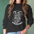 Gruss Vom Krampus Greetings From Ugly Christmas Demon Devil Women Long Sleeve Tshirt