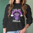 Halloween Baphomet Satan As Hell Pastel Goth Raglan Men Women T-Shirt Graphic Print Casual Unisex Tee Women Long Sleeve Tshirt