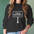 Hand Sanitizer Funny Humour Christmas Gag Gift Women Long Sleeve Tshirt