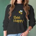 Be Happy Beekeeper Honey Pollen Gift Women Long Sleeve Tshirt