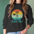 Id Hit That Funny Disc Golf Gifts For Frisbee Sports Lover Women Long Sleeve Tshirt