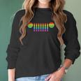 Womens Jeep Pride 7-Slot Grille Rainbow Women Long Sleeve Tshirt