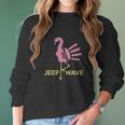 Jeep Wave Flamingo Women Long Sleeve Tshirt