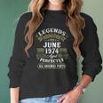 June 1974 47Th Birthday Gift 47 Years Old Men Women Women Long Sleeve Tshirt