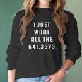 Just Want All The 6413373 Coffee Funny Dewey Decimal Women Long Sleeve Tshirt