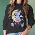 Kawaii Pastel Goth Cute Creepy Black Cat Men Women T-Shirt Graphic Print Casual Unisex Tee Women Long Sleeve Tshirt