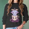 Kawaii Pastel Goth Cute Creepy Pentacle Baphomet Goat V2 Men Women T-Shirt Graphic Print Casual Unisex Tee Women Long Sleeve Tshirt