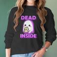 Kawaii Pastel Goth Dead Inside Coffee Lover Otaku Women Long Sleeve Tshirt