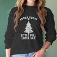 Little Full Lotta Sap Tee Christmas Vacation Santa Women Long Sleeve Tshirt