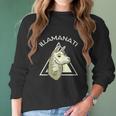 Llama Illuminati Funny Lama Women Long Sleeve Tshirt