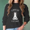 Llamastay 6 Feet Away Funny Llama Social Distancing Women Long Sleeve Tshirt