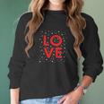 Love - Christmas - Santa Claus - Snow - Snowflakes Women Long Sleeve Tshirt